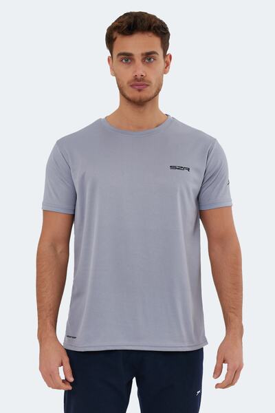 Slazenger Tricou Omar Ktn pentru bărbați, gri deschis