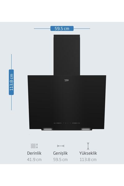 Beko Yeni Siyah Cam Avantaj Set - 3’lü Ankastre Set (Fırın + Ocak + Davlumbaz)