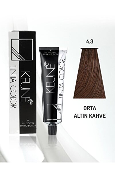 Keune Tinta Color Saç Boyası 60ml | No - 4.3 Orta Kahve Dore