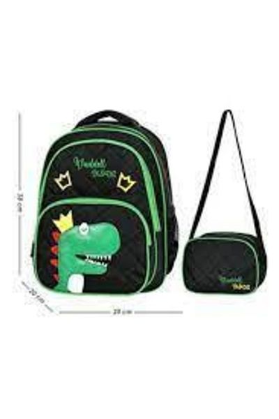 Mikro Rucsac de lux matlasat cu model dinozaur