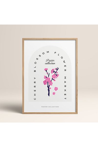 HOMEPACK Рамкирани цъфнали цветя Абстрактни цветя Модерно изкуство Картина