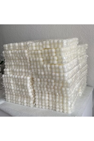 derincandle %100 El Yapımı Beyaz Mini Bubble 50 Adet Hediyelik, Söz, Nişan Vb.