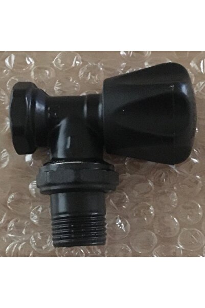 Eurasia Havlupan Towel Radiator 1/2" Köşe Radyatör Pex Vanası Siyah