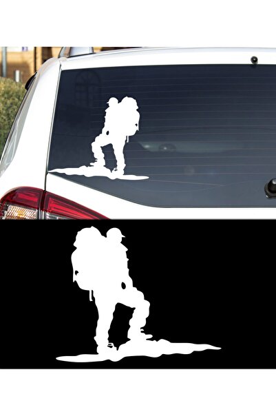 Melek Pazarı ملصق سيارة بشري متسلق الجبال مقاس 20 × 20 سم