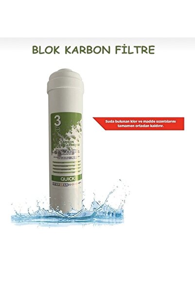Quick Kapalı Kasa Su Arıtma Filtre Seti ( 2 Yıllık Bakım Paketi - Membransız ) 3 Set Bakım Paketi