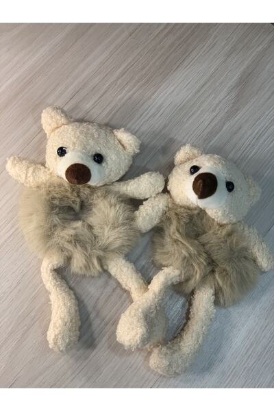 Meyra Accessories Agrafă de păr din pluș cu ursuleț drăguț