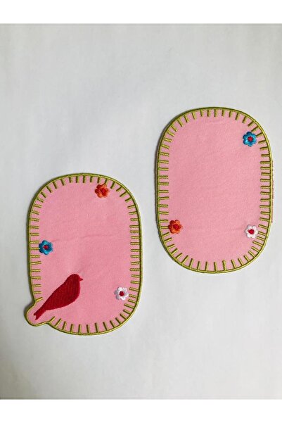 Self Casa Țesut din denim, brodat, cu căptușeală, pentru repararea genunchiului, plasture, motiv 2