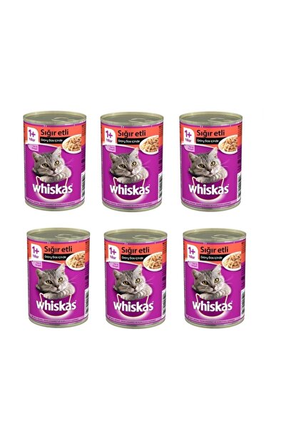 Whiskas Gravy Soslu Sığır Etli Kedi Konservesi 400 Gr * 6 Adet