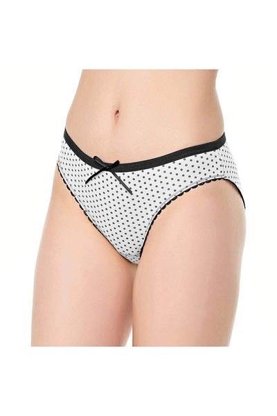 ÇamaşırcımShop Pachet de 12 chiloți de bikini Passion 0656 cu buline și elastan