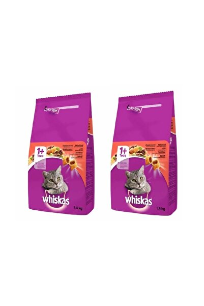 Whiskas Sığır Etli Yetişkin Kedi Maması 1,4 Kg * 2 Adet