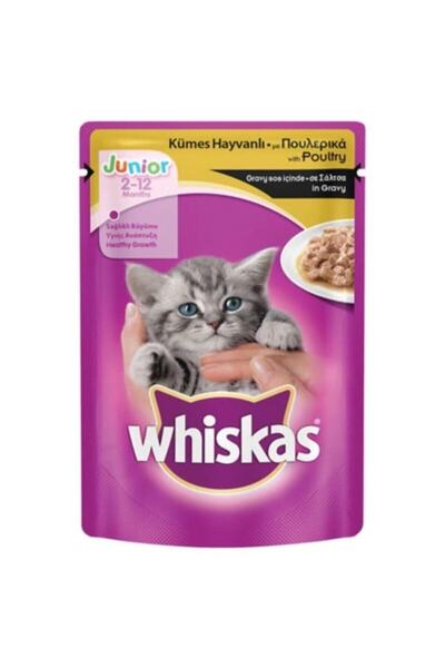 Whiskas Pouch Junior Tavuklu 100 Gr X 24 Adet