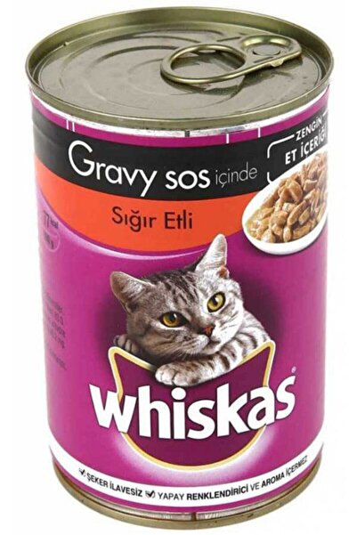 Whiskas Biftekli Konserve Yetişkin Kedi Maması 12 X 400 Gr
