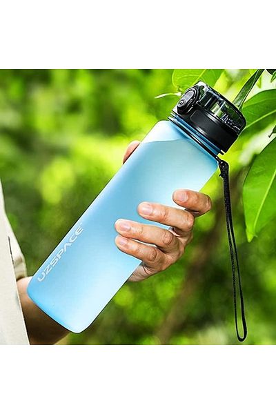 Uzspace Tritan Water Bottle 1000ml Spindrift Blue