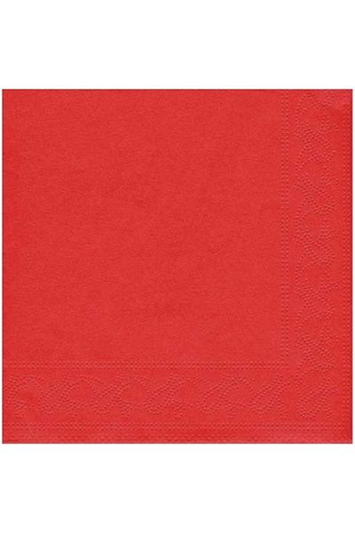 booddie Napkin Red Color 33*33 Cm Double Layer 20 Pieces