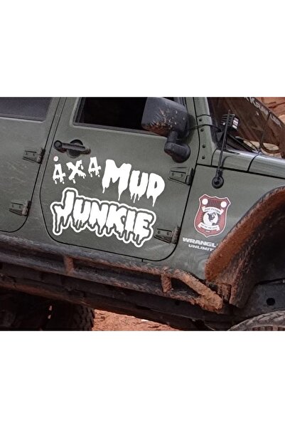 Melek Pazarı 15 × 12 سم 4 × 4 مدمن الطين، ملصق الطين Junkie Offroad