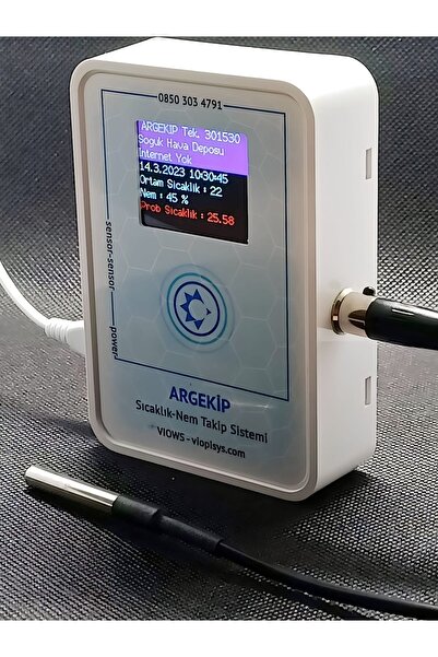ARGEKİP BİLİŞİM Argekip Soğuk Hava Deposu Isı Ve Nem Takip Cihazı