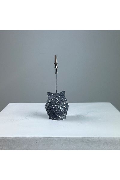 oasis decoration Owl White Splash Note Holder