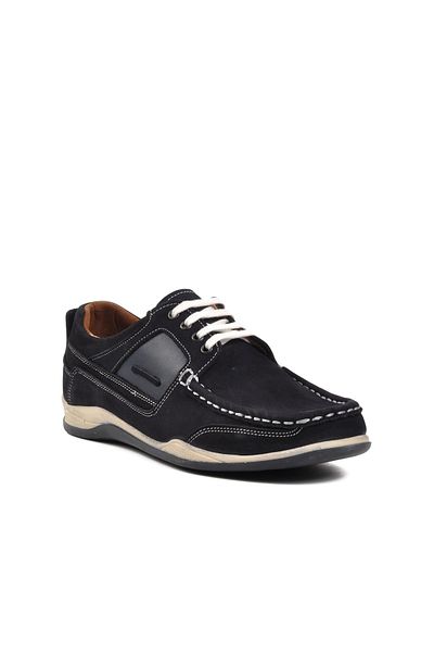 CHOPPER Cpr-22960 Navy Blue Nubuck Men's Boat Shoes