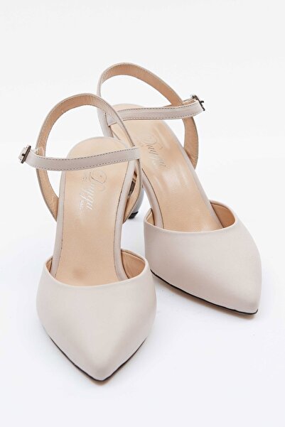 DUYGUSHOESBAG حذاء نسائي من الجلد الطبيعي بكعب قصير