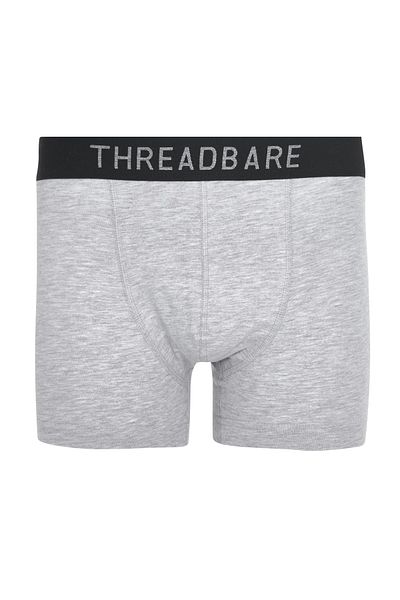 Threadbare Men 7 Pc Brand Logo Hipster Briefs, Black