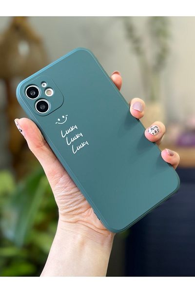 Go Aksesuar حافظة إطلاق مخملية مطبوعة متوافقة مع هاتف Iphone 11 (12 زاوية عرض)