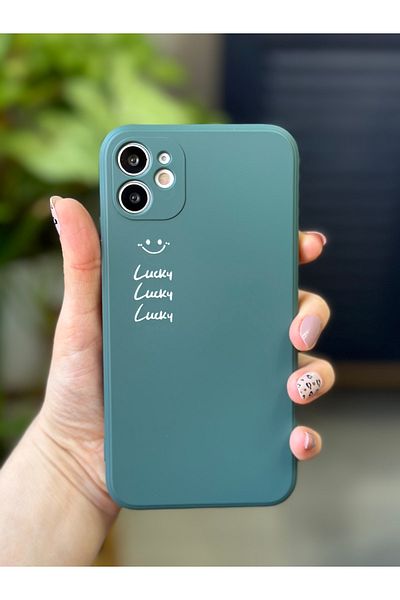 Go Aksesuar حافظة إطلاق مخملية مطبوعة متوافقة مع هاتف Iphone 11 (12 زاوية عرض)