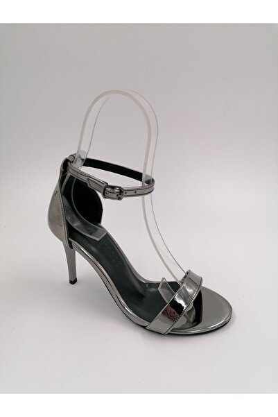 SOLMAZ Rochie de seara Yier Platinum Mirror cu o singura bretele cu toc