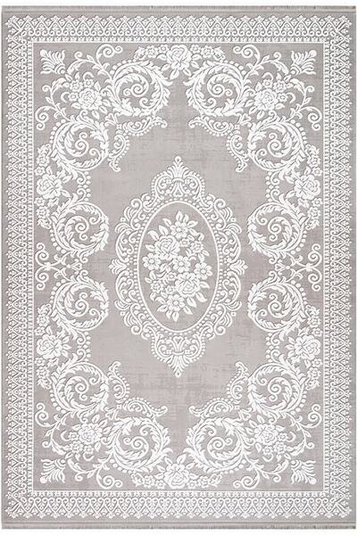 İpek Mekik Halı Sardes 6936a Yumuşak Dokulu Modern Ve Geleneksel Desenli Üst ...