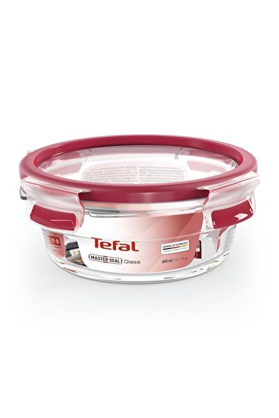TEFAL Masterseal Fresh Cam 0,6 Litre Yuvarlak Saklama Kabı - Kırmızı
