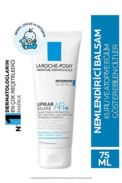 La Roche Posay Lipikar Baume Balsam Losyon Ap+m Kuru ve Atopiye Eğilimli Ciltler Için Nemlendirici 75 ml