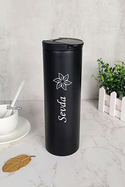 megame Kişiye Özel Isimli 500 Ml Paslanmaz Çelik Bardaklı Termos, Çay Kahve T...