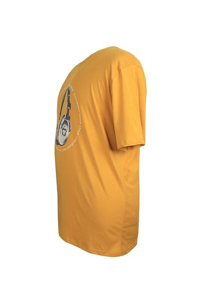 marufshop Men's Large Size Oversize Printed Crew Neck T-Shirt