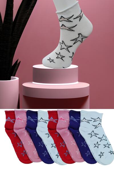 Leement socks Ženske Bez šavova 8 parova Pamučni džersej dijabetičke srednje ...