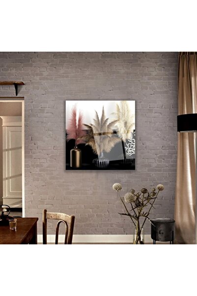 EMYA HOME Βάζες Γυάλινος Τραπέζιος Τέχνης