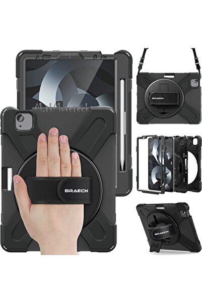 m.tk moveteck Apple Ipad Air 5 Ve Air 4 10.9" 2022 Uyumlu Kılıf Askılı Standl...