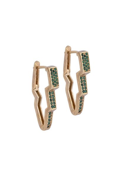 Juju Lightning Earrings With Stones