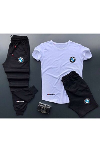 optimist sağdıç the original Bmw Printed T-shirt Sweatpants Shorts Combinatio...