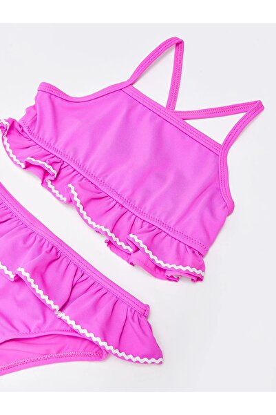 LC Waikiki Lcw Baby Flexible Fabric Baby Girl Bikini Set