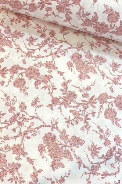 Wella Home Dried Rose Branch Flannel Flannel Fabric