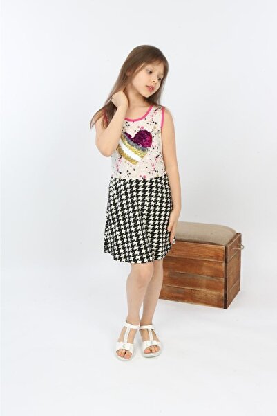 POLYMOOD Color Changing Sweetheart Sequin Girls' Dress