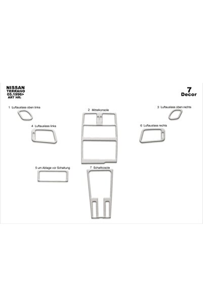 meriç cockpit design ميريتش ®   نيسان تيرانو تنجيد صندوق اليد الامامي الومنيو...