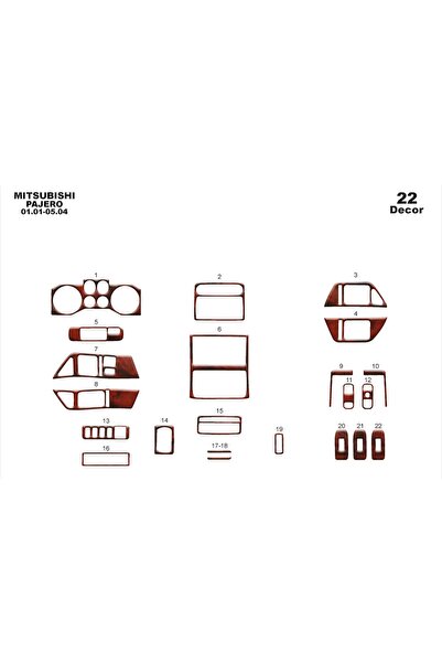 meriç cockpit design ميريتش ®   ميتسوبيشي باجيرو تنجيد توريد امامي اسود لامع ...