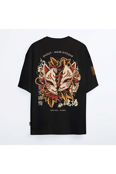 Shout Oversize Limited Edition Mask Kitsune 2022 Unisex T-Shirt