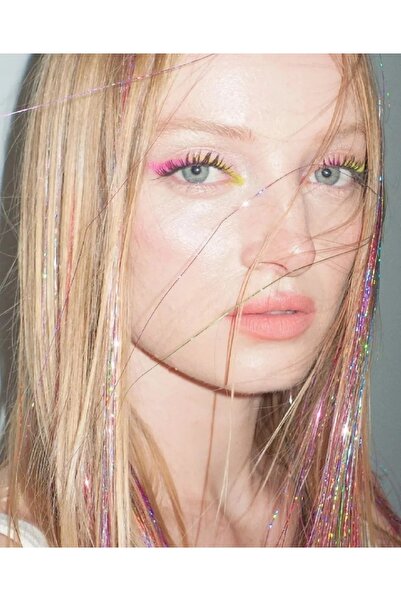 AKOLİFE Extensie de păr multicoloră Sparkle Side Hairpiece Hair Sparkle Hair ...