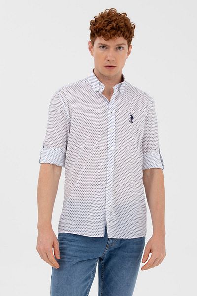 U.S. Polo Assn. Тъмносиня риза с дълъг ръкав Fudge