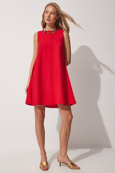 Happiness İstanbul Kleid - Orange - A-Linie