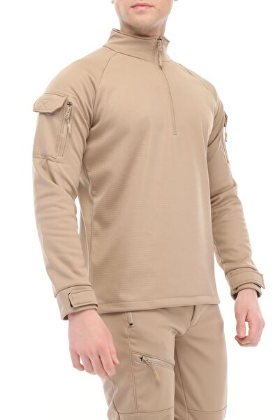 GHASSY CO. Men's Water and Windproof Ripstop Military Tactical Army Combat Half Zipper Coat