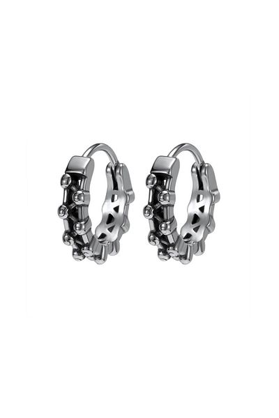 Viking Special Design Modern Design Snap Ring 316l Steel Men's Earring