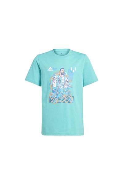 adidas Messi g t Kids Football T-Shirt - Hy8705 Green