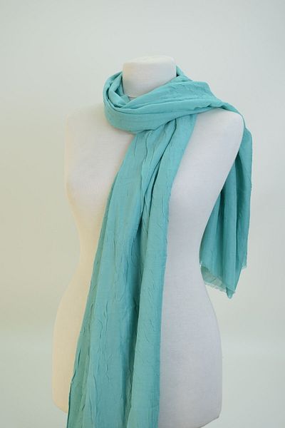 Miabella Home Bamboo Shawl Cotton Non-Ironing 4 Seasons Tulle Non-Stick Anti-Sweat Shawl Turquoise